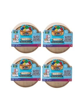 4x Rainbow Mystery Squishy Bun Dumpling